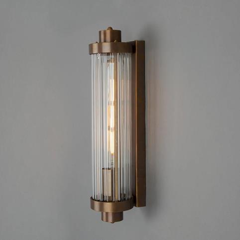 LOUISE BATHROOM Wall Light in Antique Brass