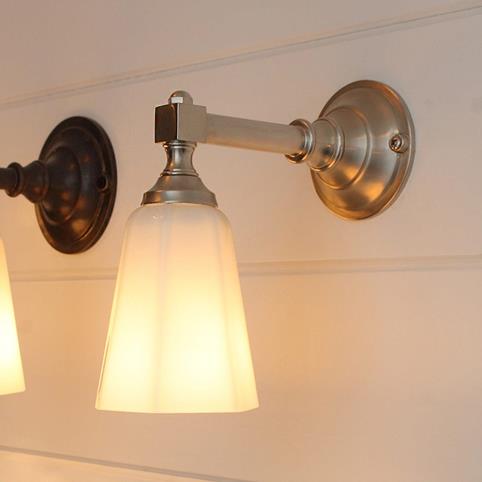 FORD BATHROOM Wall Light in Brushed Nickel