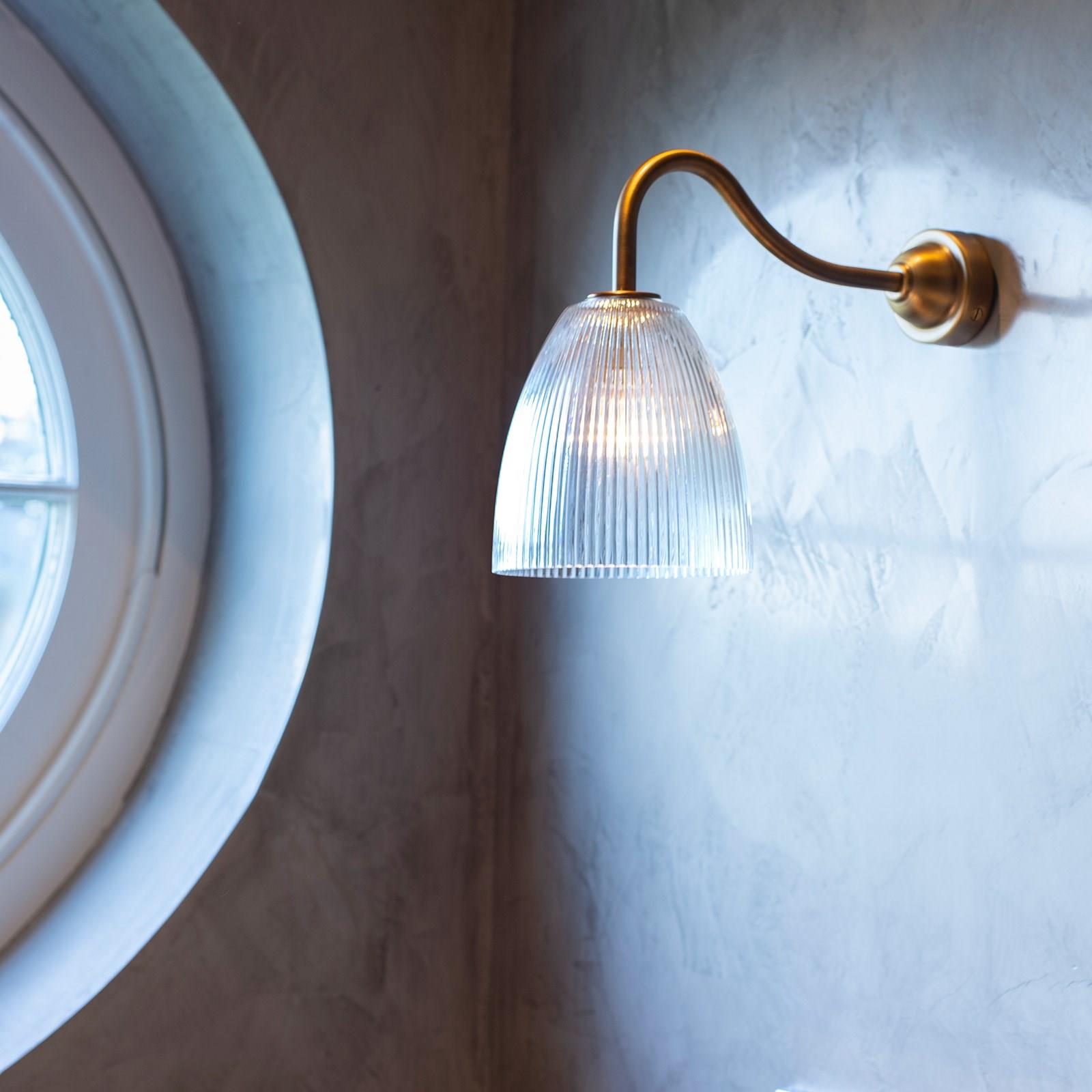 TINY QILIN BATHROOM Wall Light - Swan Neck by Pooky in Antique Brass