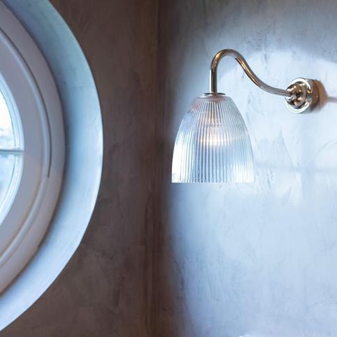 TINY QILIN Bathroom Wall Light - by Pooky in Chrome