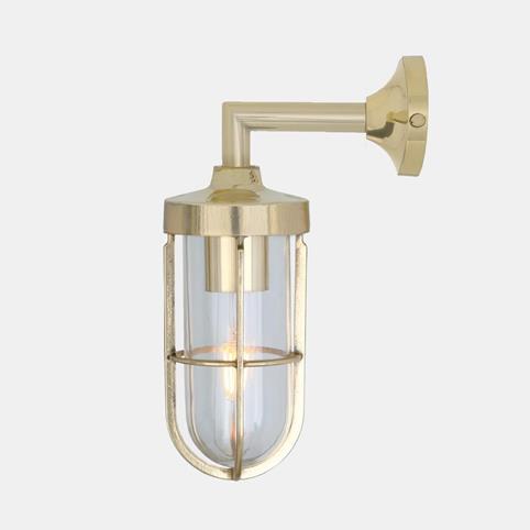 TRADITIONAL CLADACH Cage IP65 Wall Light - Outdoor in Satin Brass
