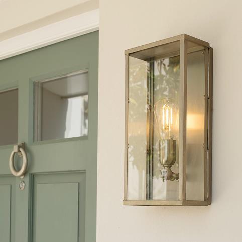CHISWICK OUTDOOR Wall Light - Large in Brushed Nickel