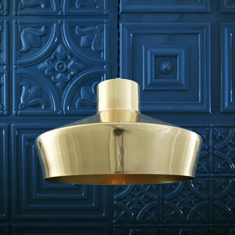 WHITBY Pendant Light in Polished Brass
