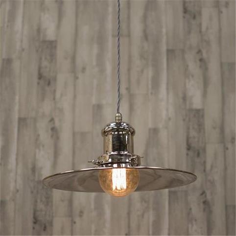 BRENCHLEY Flat Pendant Light in Nickel