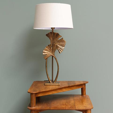 GANTON Flower Table Lamp by Chehoma in Antique Brass