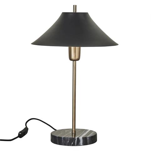 ALMA MARBLE BASE Table Lamp in Black