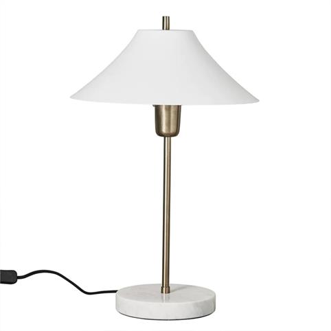 MARBLE BASE Table Lamp in White