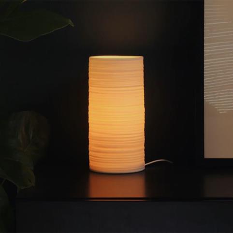 FARLEY Ceramic Table Lamp in Natural