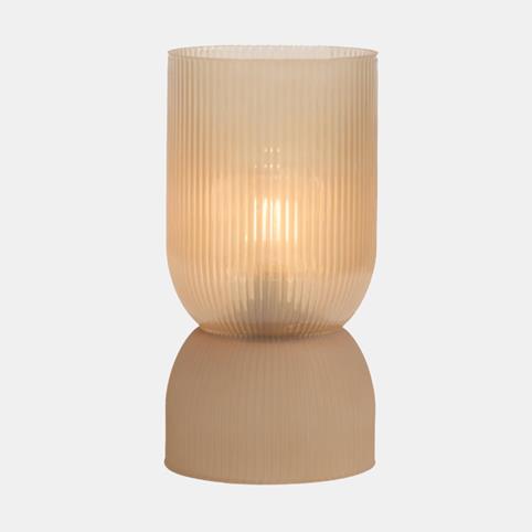 BELMONT PEACH Glass Cordless Table Lamp