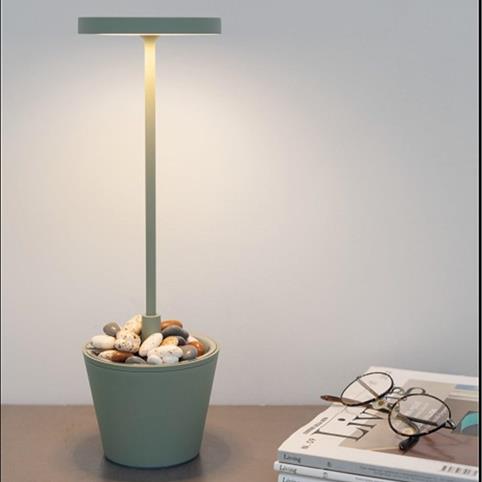 ZAFFERANO POLDINA REVERSO REACHARGABLE Table Lamp in Sage Green