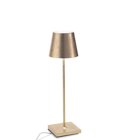 ZAFFERANO POLDINA PRO RECHARGEABLE Gold Table Lamp