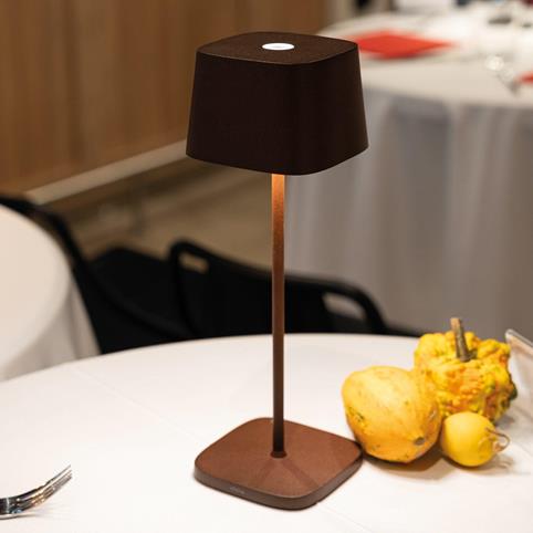 ZAFFERANO OFELIA MICRO RECHARGEABLE Table Lamp in Rust