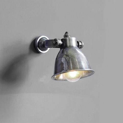 CHEHOMA Adjustable Small Dome Antique Silver Spotlight Wall Light