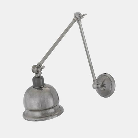 DALE Adjustable Wall Light in Antique Silver