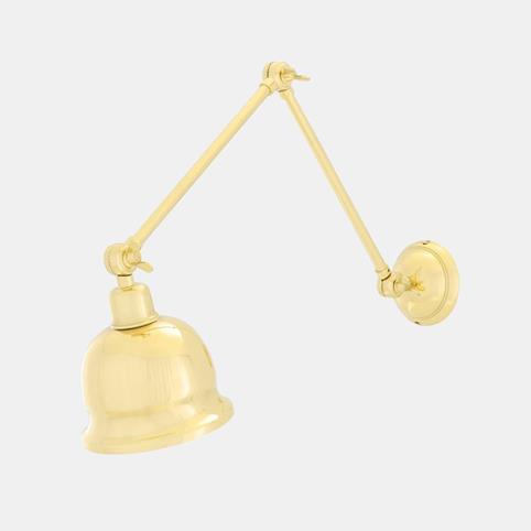 DALE Adjustable Wall Light in Polished Brass
