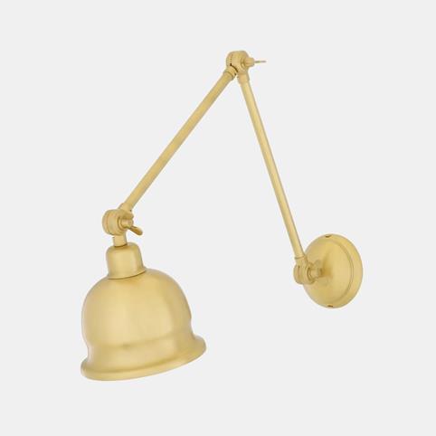 DALE Adjustable Wall Light in Satin Brass