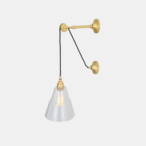 HARTLEY Pulley Wall Light in Polished Brass