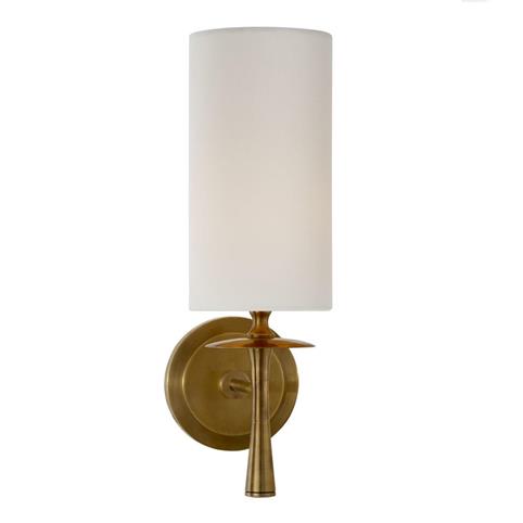 DRUNMORE SINGLE SCONCE Wall Light by Aerin Lauder in Antique Brass
