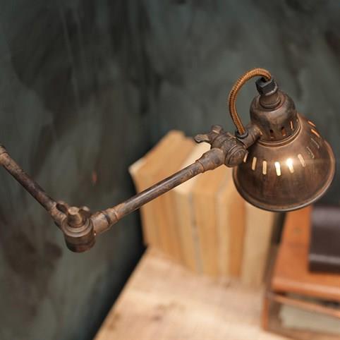 TUBU Brass Extendable Wall Light in Rust